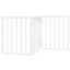 vidaXL Puerta para perros plegable 3 paneles madera álamo blanca 150cm, , large indicador imagen numero 6