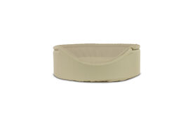 Gauty Cama Redonda Tela Impermeable beige para Perros y Gatos 