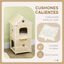 PawHut Casa para Gatos Madera Natural, , large indicador imagen numero 5