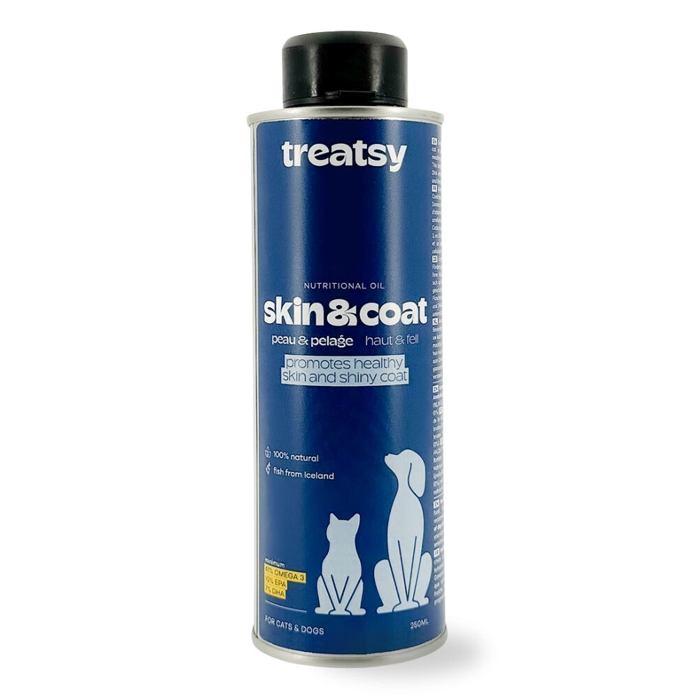 Treatsy Aceite Natural de Pescado Omega-3 &ndash; Piel & Pelaje para Perros y Gatos, , large Imagen numero 1
