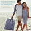 Outsunny Conjunto de 2 Esterillas de Playa Plegable Esterillas con Respaldo Reclinable en 5 Niveles Reposacabezas y Bolsa de Transporte 134x48x33-43 cm Gris, , large indicador imagen numero 5