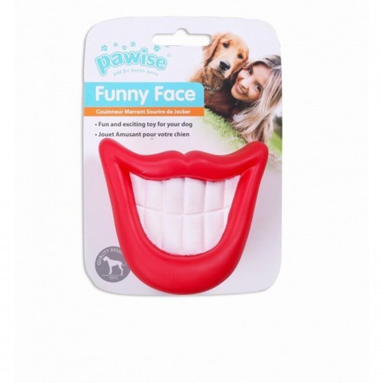 Sonrisa Pawise Funny Face para perros color Rojo, , large image number null