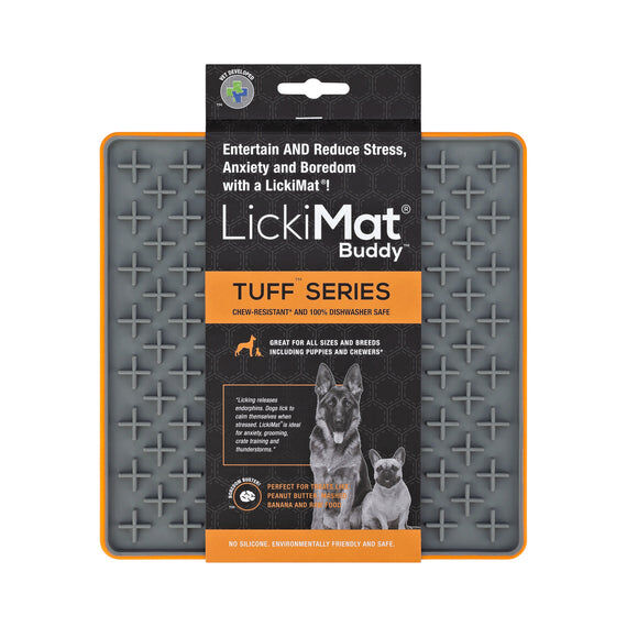 Comedero LickiMat Tuff Buddy Naranja para perro, , large Imagen numero 1