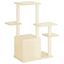 vidaXL Rascador para gatos con postes de sisal color crema 97,5 cm, , large indicador imagen numero 4