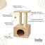 Leeby Colette Scratch rascador con cama nido y juguete beige para gatos, , large indicador imagen numero 3