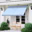 Toldo Plegable Ventana Exterior Montando en La Pared para Jardín Patio Piscina Balcón Extensible Altura Regulable en 4 Niveles con Manivela Instalación fácil 197x250x200/300cm Azul y Blanco, , large indicador imagen numero 2