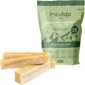 Huesos de Queso del Himalaya (Yak) - Mordedor natural para perros - Talla S - 4 uds