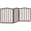 vidaXL Puerta para perros plegable 3 paneles álamo marrón roble 150 cm, , large indicador imagen numero 6