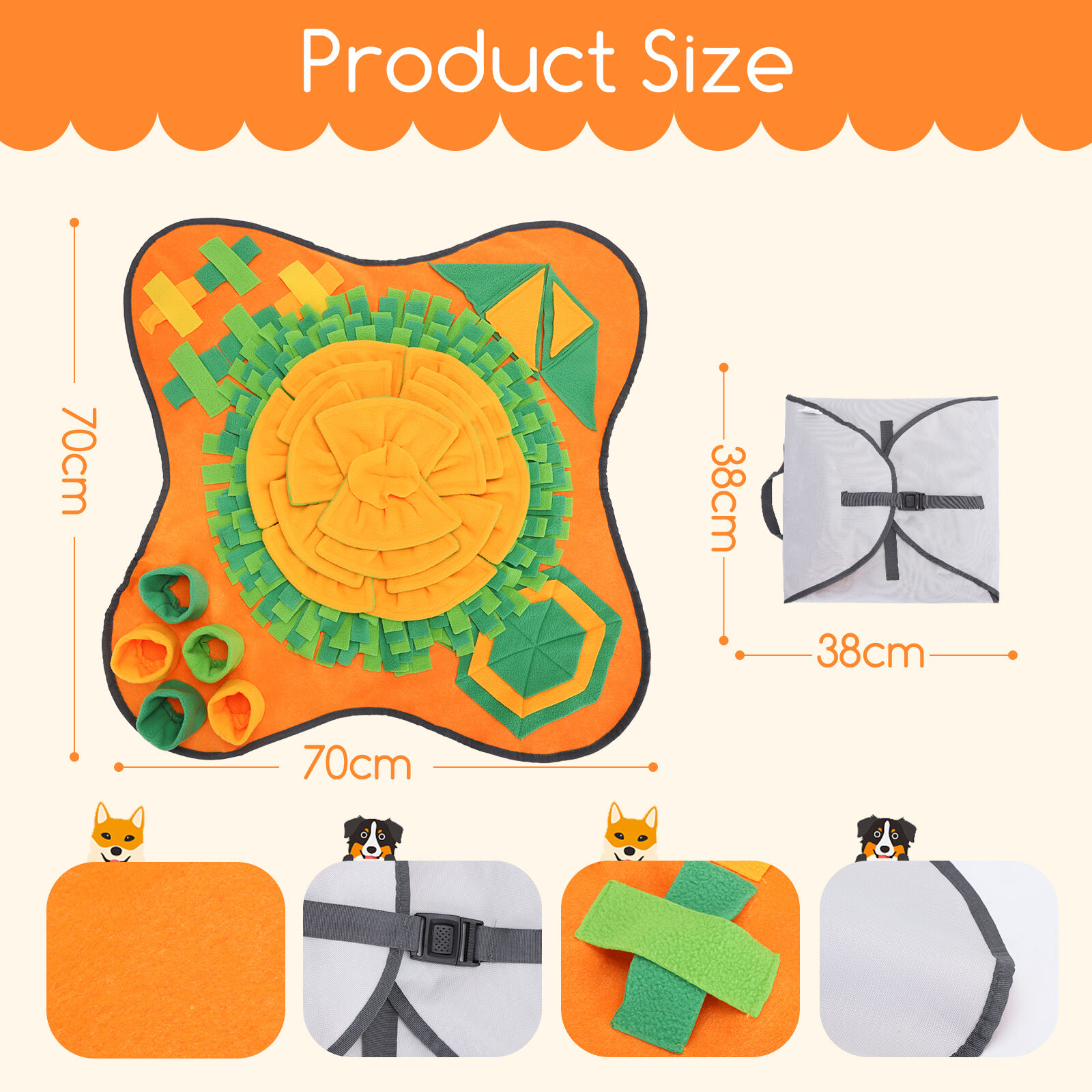 Nobleza Alfombra Olfativa Snuffle Mat para perros thumbnail