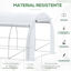 Outsunny Invernadero de Túnel de Jardín 6x3x2 m con Puerta y 12 Ventanas Enrollables de Polietileno 140 g/m² y Acero Galvanizado para Cultivos Plantas Flores Blanco, , large indicador imagen numero 4
