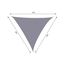 Toldo vela triangular para jardín color Gris, , large indicador imagen numero 3