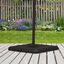 Outsunny Set de 4 Piezas Soporte de Parasol Base para Sombrilla Terreza o Jardín Rellenable de 80 kg de Agua o 120 kg de Arena Estable 100x100x9,5 cm Negro, , large indicador imagen numero 2