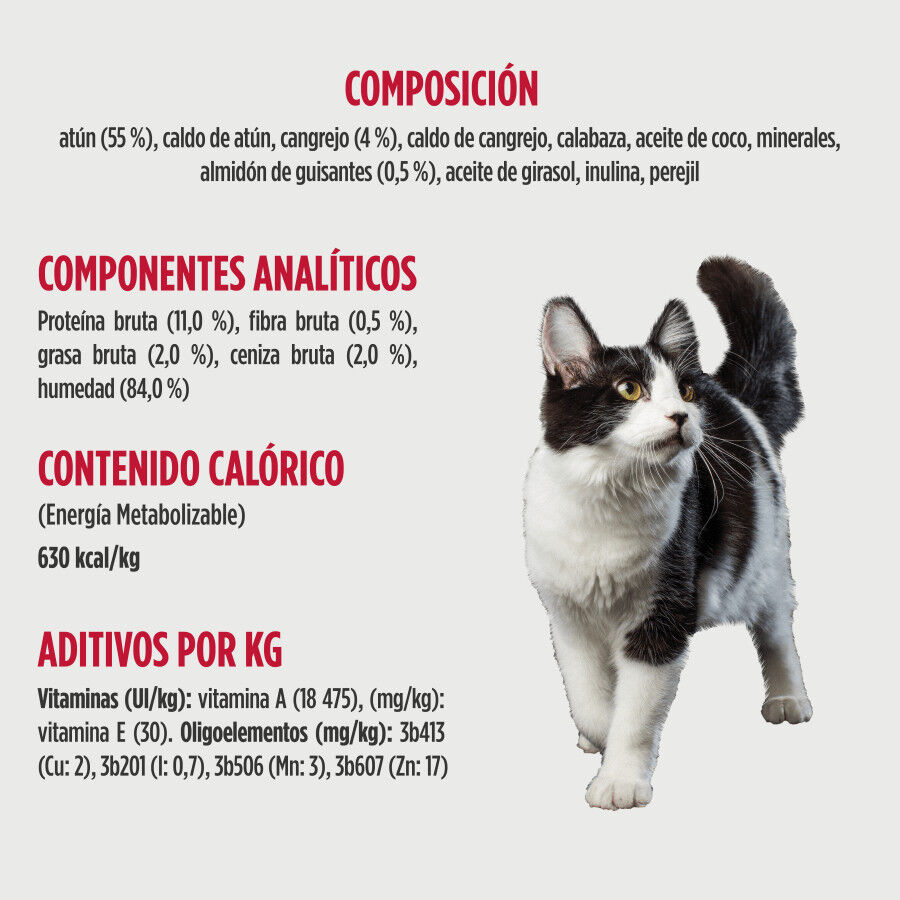 79 g Nulo Signature Stews At&uacute;n con Cangrejo Tarrina para gatos, , large Imagen numero 2