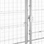 Vidaxl perrera de acero galvanizado plateada para perros, , large indicador imagen numero 18