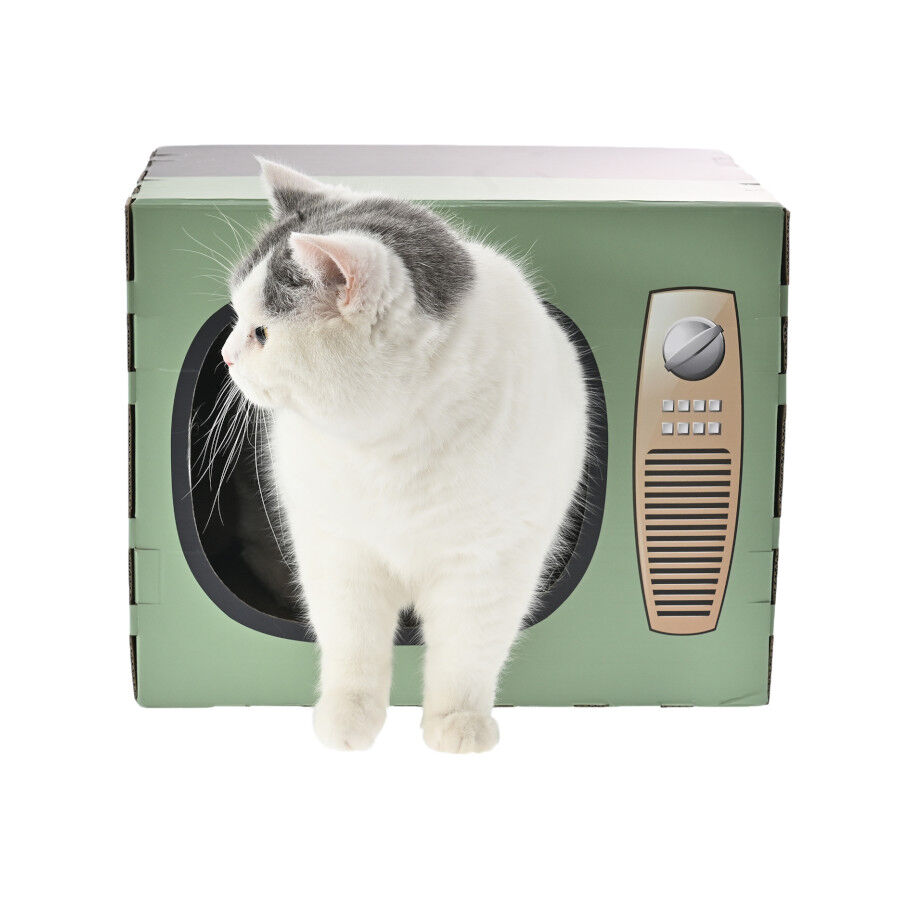 Leeby Tommy TV cama nido rascador de cart&oacute;n para gatos, , large Imagen numero 3