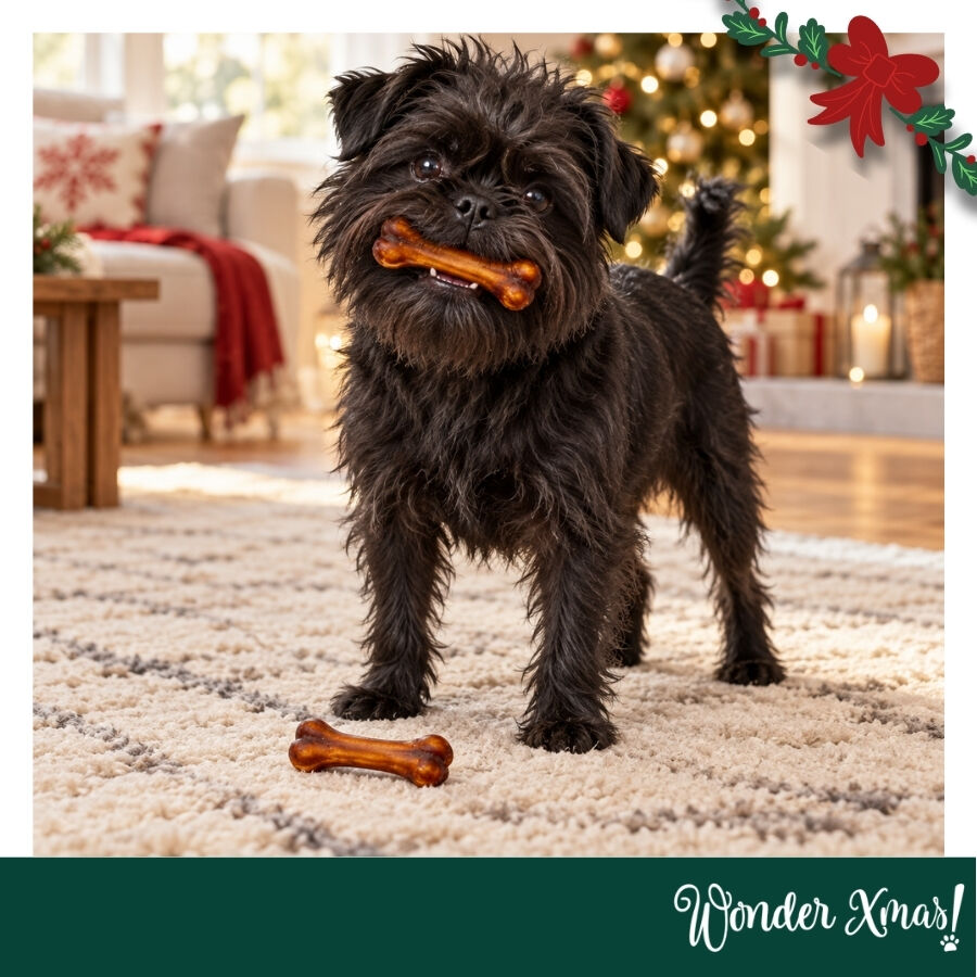 1 pack x 2 uds. Wonder Christmas D&uacute;o Huesos Piel Prensada Snacks para perros, , large Imagen numero 2