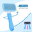 Nobleza Pets Cepillo Perros y Gatos, Autolimpiante Cepillos de Aseo para Mascotas, Remover el Pelo Muerto Carda con Púas Flexible de Acero Inoxidable para Desenredar, No rascará la Piel, , large indicador imagen numero 4