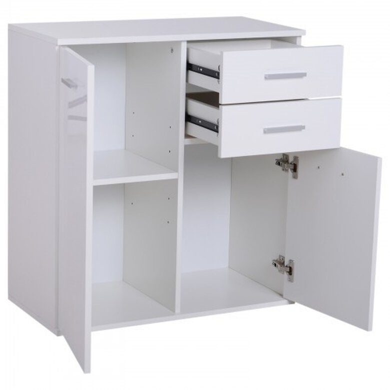 Mueble organizador de almacenaje HomCom color Blanco, , large image number null