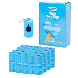 Nobleza Bolsas Caca Perro Pack de Bolsas para Excrementos de Perros con Dispensador Port&aacute;til, Antifugas y Ultrarresistentes, N&uacute;cleo de Papel Ecol&oacute;gico
