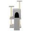 vidaXL Rascador para gatos con postes de sisal gris claro 110 cm, , large indicador imagen numero 2