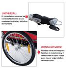 Pawhut remolque de bicicleta rojo y negro para mascotas, , large image number null
