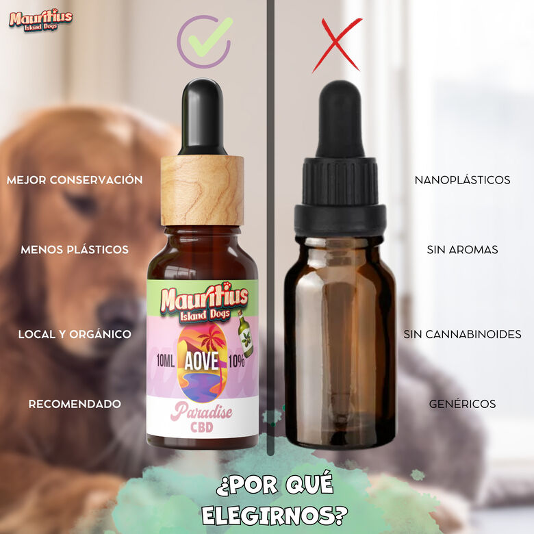 Mauritius Island Dogs Paradise Salmón Aceite 10% CBD Relajante para Gatos y Perros thumbnail