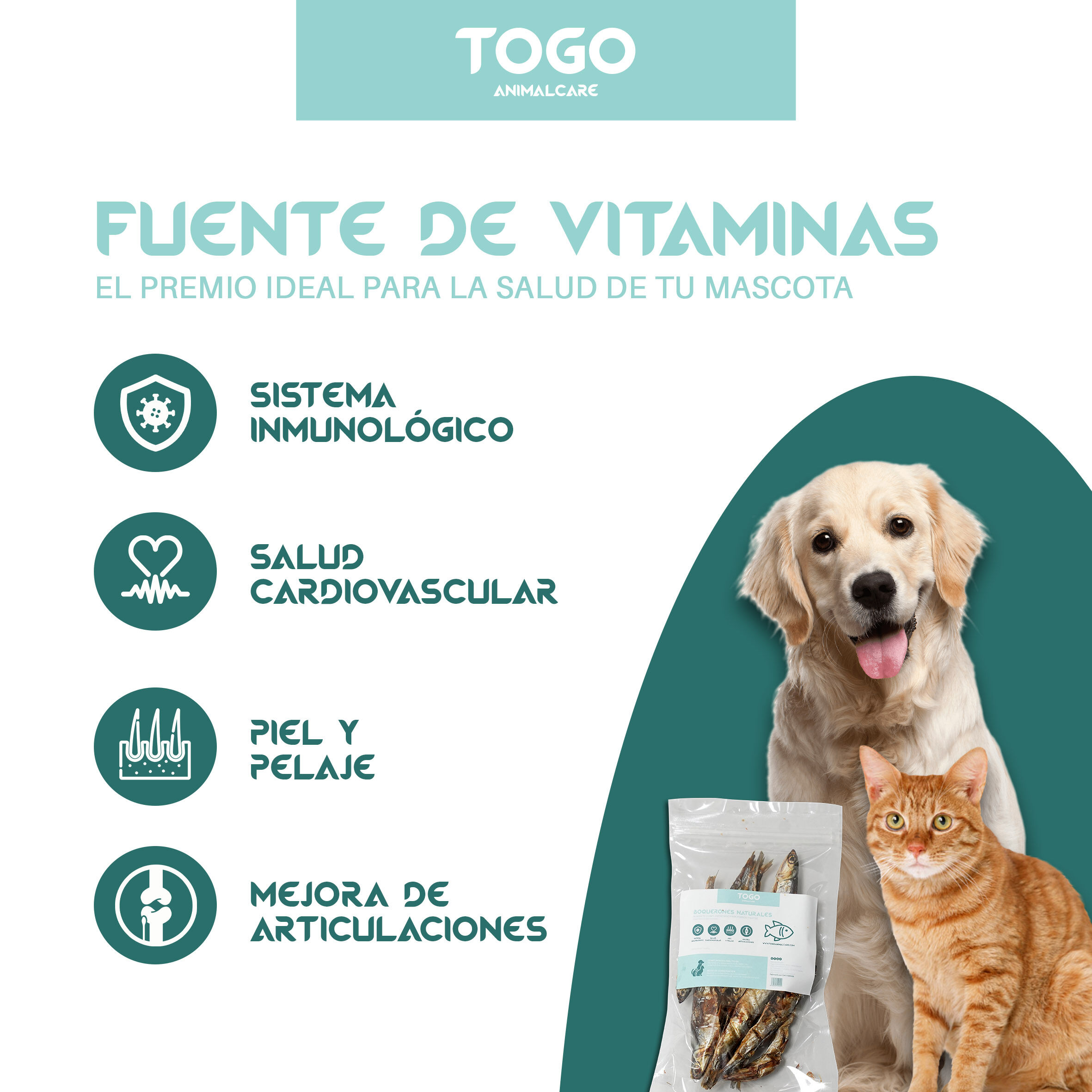 Togo Animal Care Boquerones Deshidratados | Snacks Naturales, , large Imagen numero 3