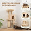 PawHut Árbol para Gatos Beige, , large indicador imagen numero 9