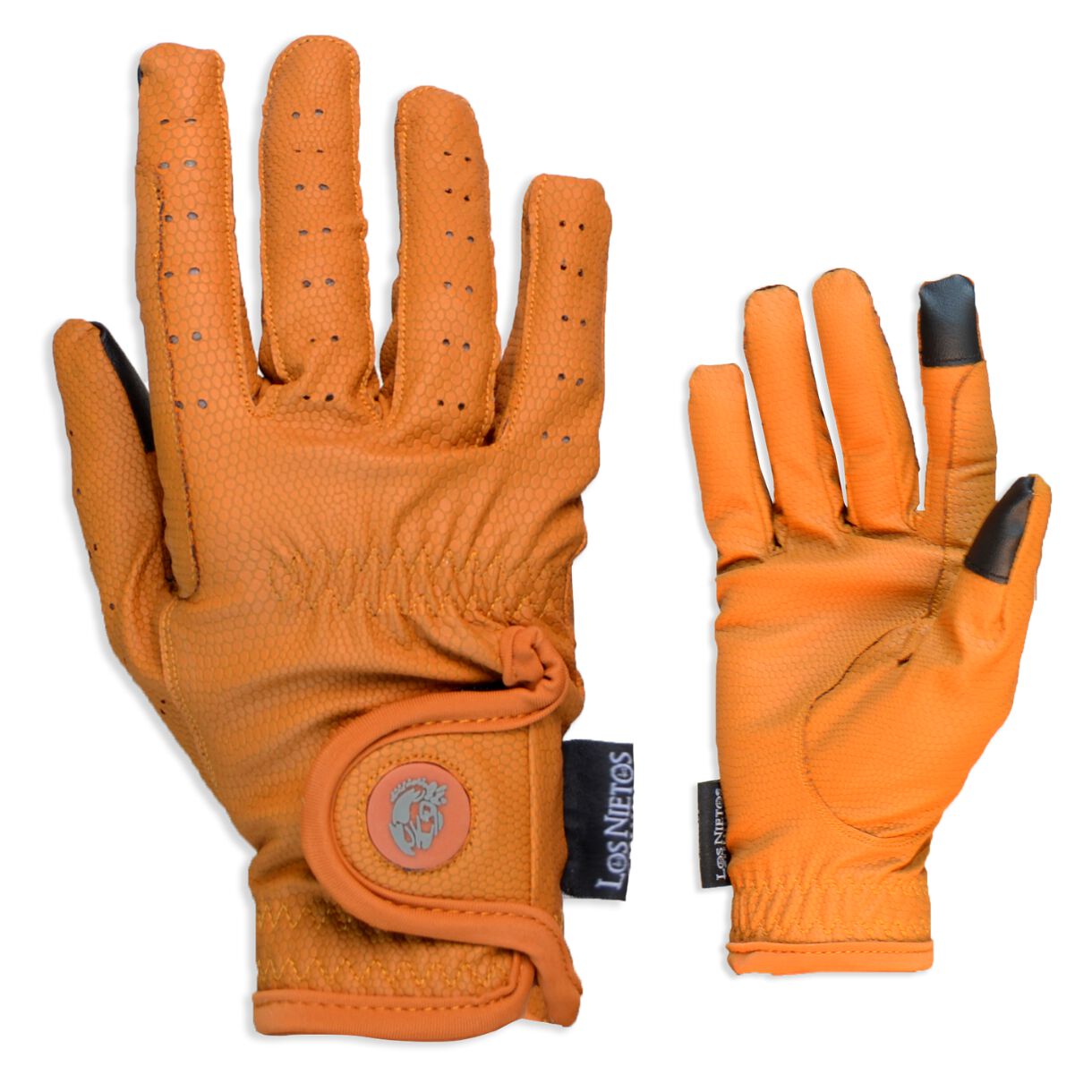 Guarnicioneria Los Nietos Guantes De Equitación Serino Color Camel Equipamiento Para El Caballo