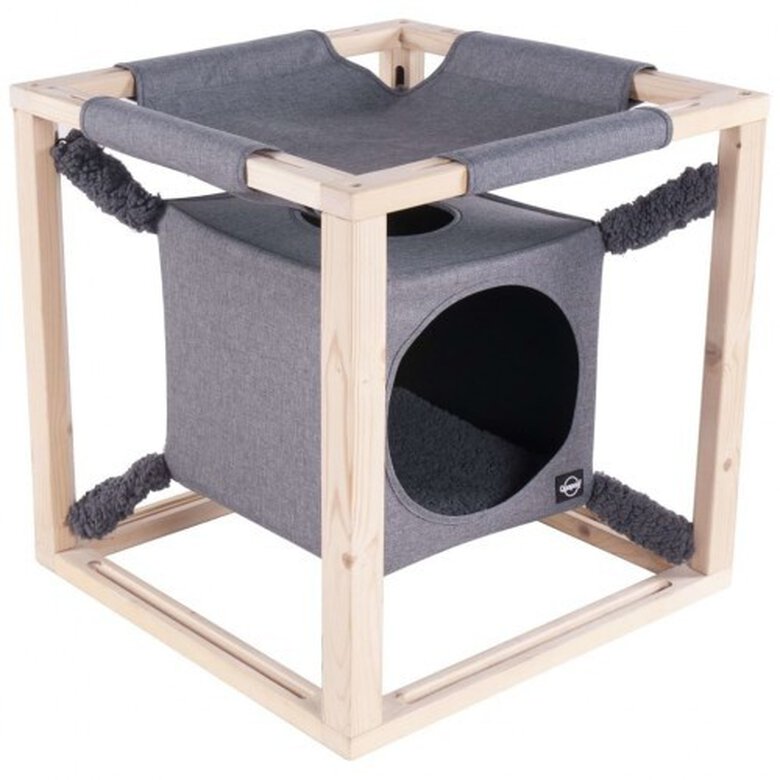 Cama con hamaca Catcube para gatos color Gris, , large image number null