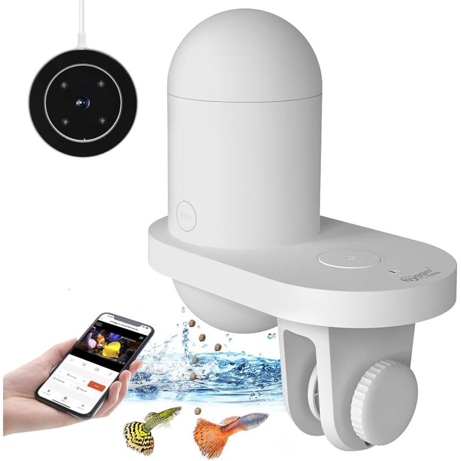 AQ VISUAL FISH FEEDER comedero automático con cámara para peces