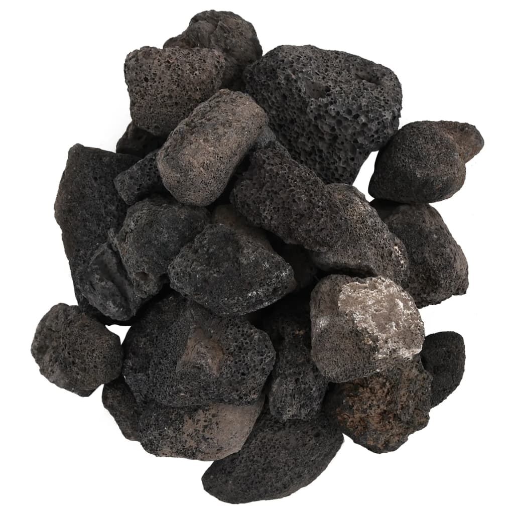 VidaXL Rocas volcánicas negras pequeñas para acuarios thumbnail