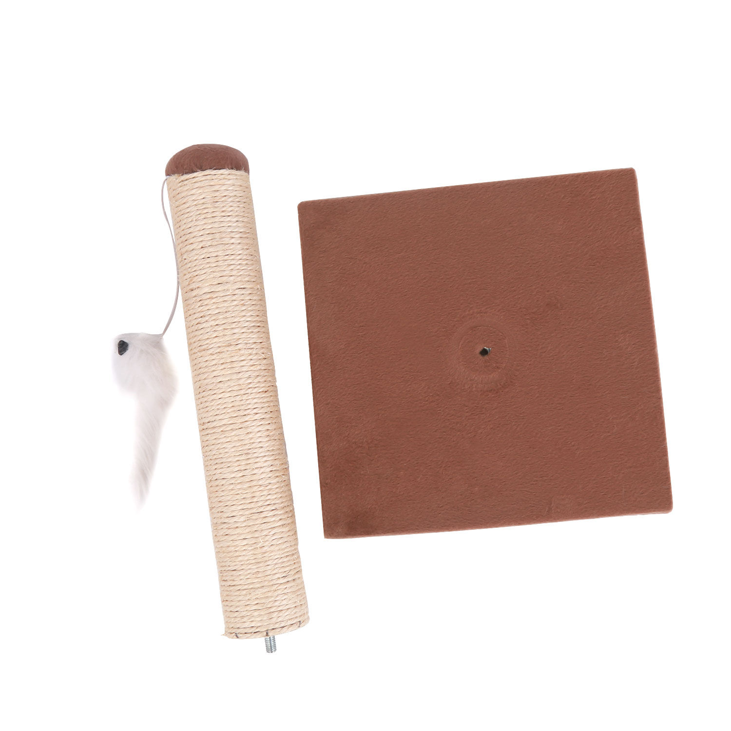 Nobleza &ndash; Poste rascador para Gatos de sisal con Juguete. Peque&ntilde;o, Color Marr&oacute;n. Medidas: 25 * 25 * 35 cm, , large Imagen numero 5