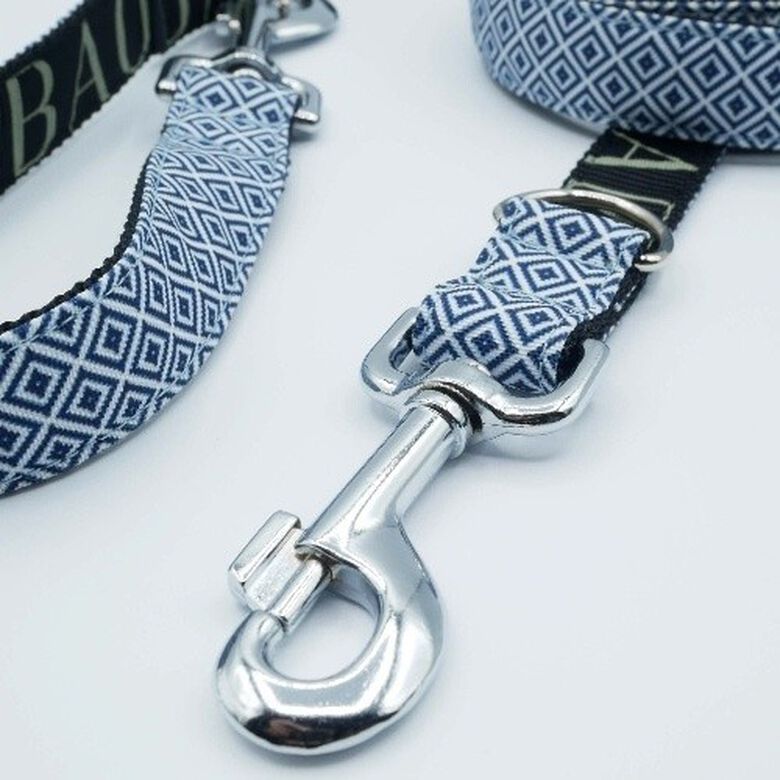 Baona correa zanzíbar multiposición de nylon reciclado azul para perros thumbnail