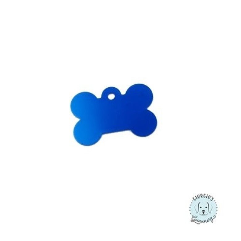 Chapa hueso para perro color Azul Oscuro, , large image number null