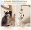 COSTWAY Rascador para Gatos, &Aacute;rbol para Gatos de Madera, Torre para Gatitos con Tronco de Peral S&oacute;lido con Plataforma, Centro de Actividades Moderno con Postes para Rascar de Sisal (Marr&oacute;n, 105 cm), , large indicador imagen numero 4