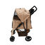 Cochecito Beige Plegable para Mascotas con Cubierta lluvia Carrito Perros Gatos, , large indicador imagen numero 2