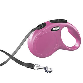 Flexi Classic Cinta Rosa correa extensible para perros medianos