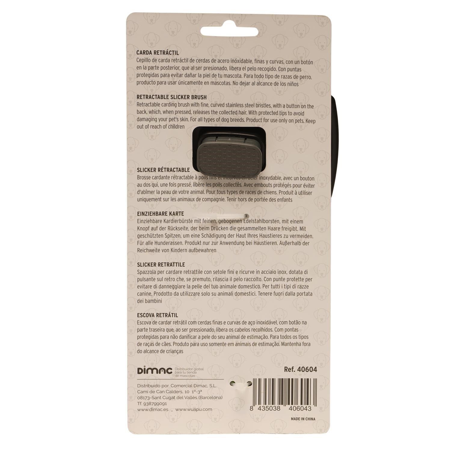 WUAPU CEPILLO CARDA RETRACTIL, , large Imagen numero 2