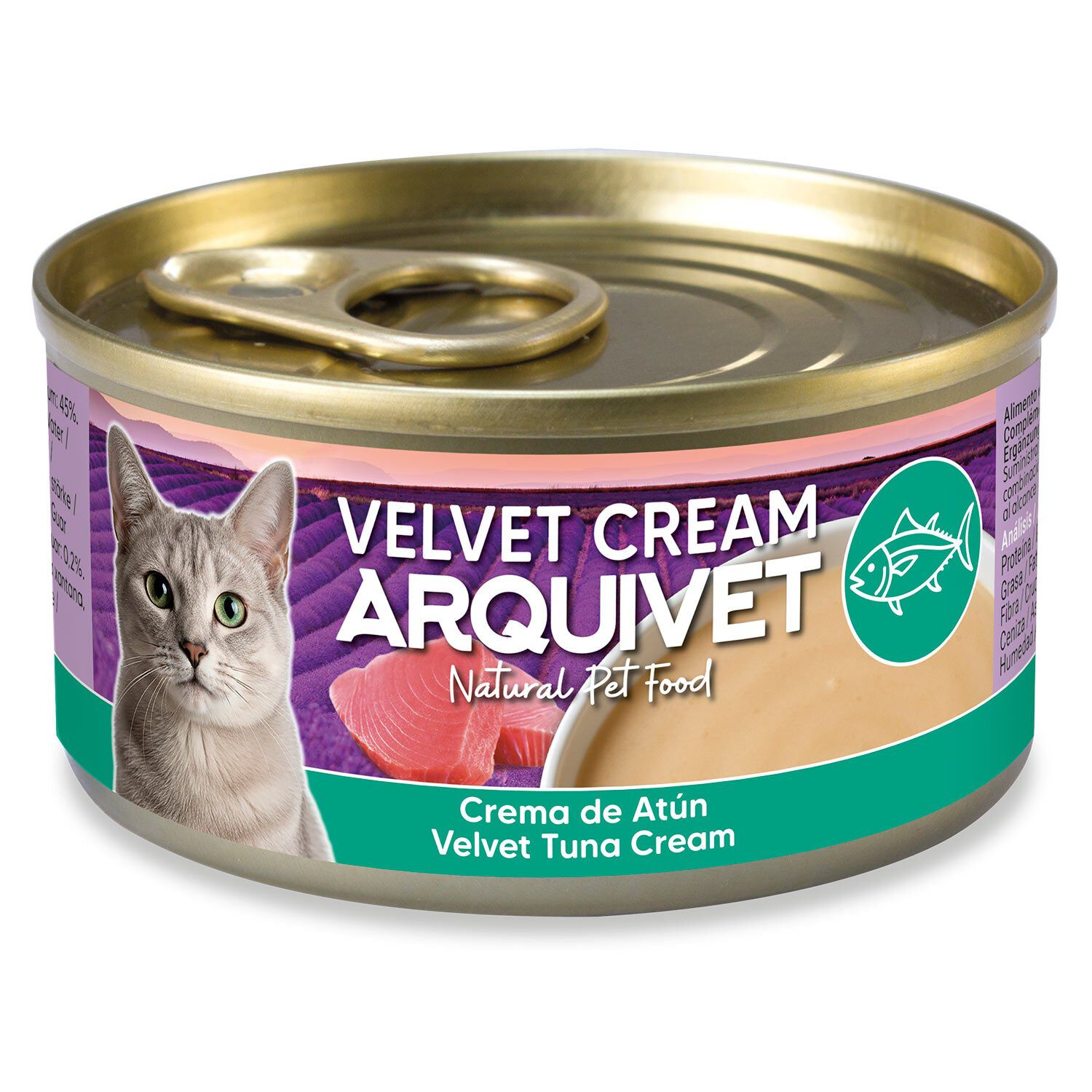 PACK 24 uds - Crema de At&uacute;n - Velvet Cream para gatos - 80g, , large Imagen numero 3