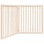 vidaXL Puerta para perros plegable 2 paneles madera de álamo 160 cm, , large indicador imagen numero 1