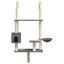 vidaXL Árbol rascador para gatos de pared gris oscuro 153 cm, , large indicador imagen numero 4