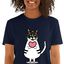 Mascochula camiseta mujer enamorao personalizada con tu mascota azul marino, , large indicador imagen numero 1