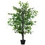 Outsunny Árbol de Ficus Artificial de 145 cm de Altura 756 Hojas con Maceta para Decoración de Hogar Interiores y Exteriores Verde, , large indicador imagen numero 1