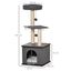 PawHut Árbol Rascador Con Cueva para gatos, , large indicador imagen numero 3