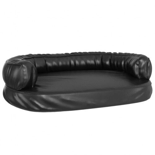 Vidaxl sof&aacute; acolchado rectangular negro para perros, , large Imagen numero 1
