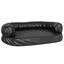 Vidaxl sofá acolchado rectangular negro para perros, , large indicador imagen numero 1