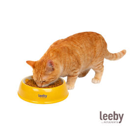 Leeby Comedero de Cer&aacute;mica Estampado Lim&oacute;n para gatos