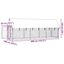 VidaXL Perrera Exterior Plateada para perros, , large indicador imagen numero 7