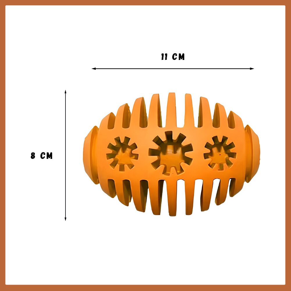 WILDFANG&reg; - pelota de rugby para masticar - juguete de inteligencia - dispensador de comida para perros, , large Imagen numero 2